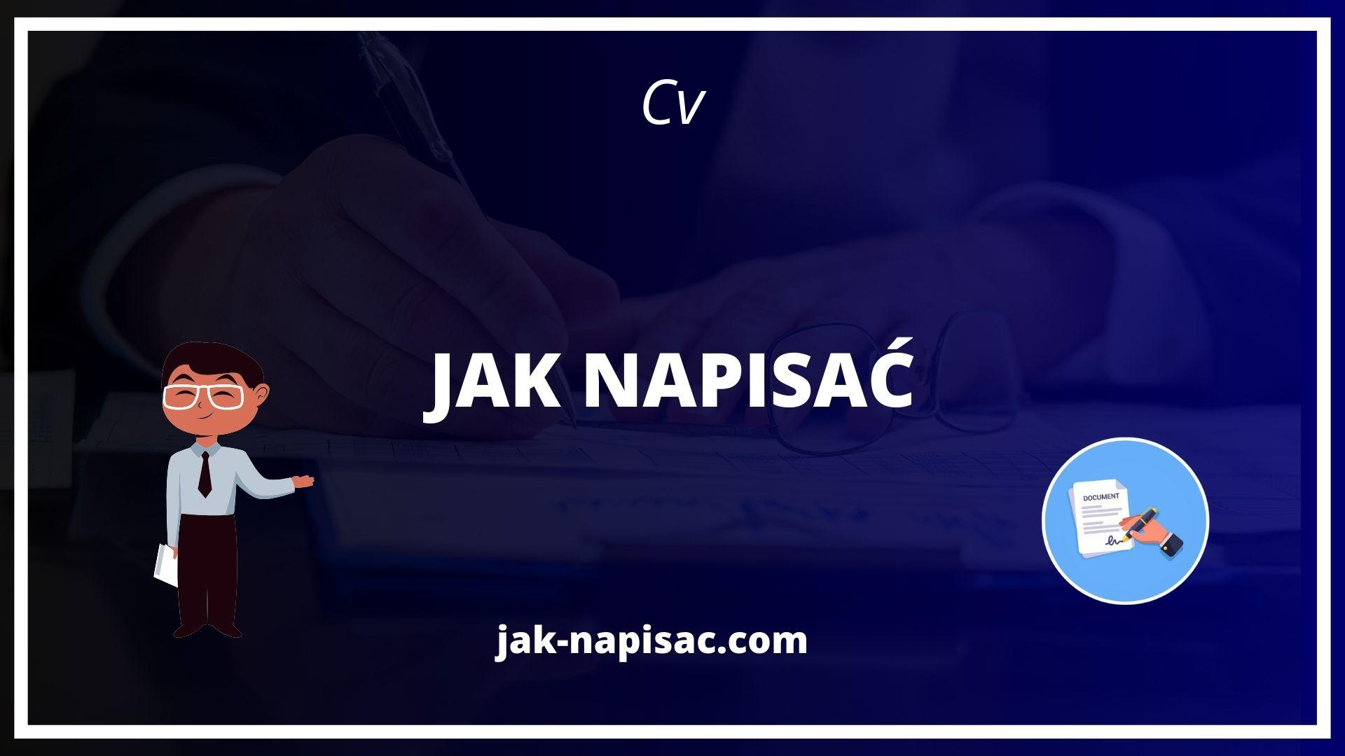 Jak Napisać Cv
