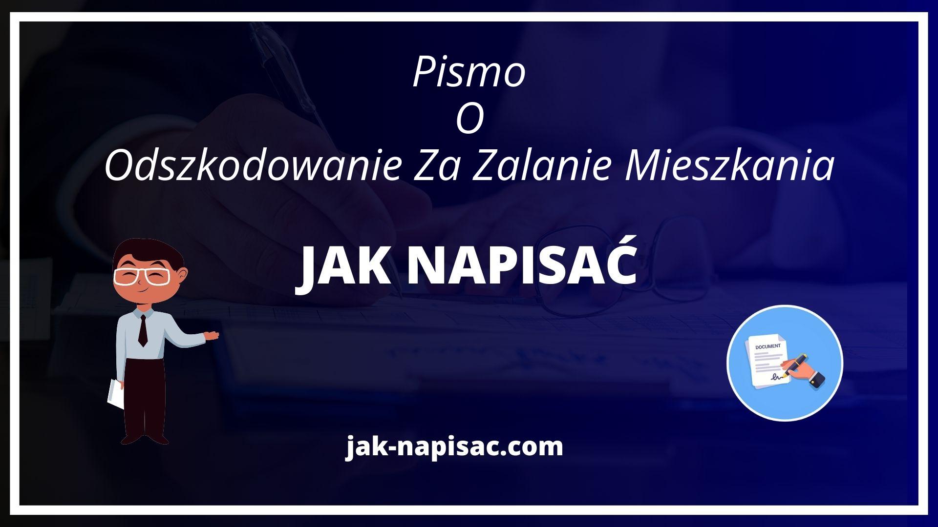 Jak Napisać Pismo O Odszkodowanie Za Zalanie Mieszkania